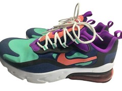 Nike Air Max 270 React Blue Void Running Shoes Kid’s Size 6.5Y BQ0103-402