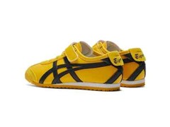 Onitsuka Tiger MEXICO 66 Unisex Kid’s Yellow Black Shoes Sneakers Japan New