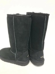 UGG Kid’s Classic Tall II Black Suede Boots 1017731K Size 2