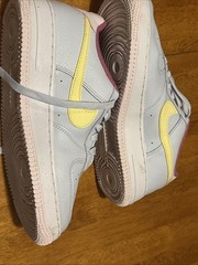 Nike Air Force 1 Pink/citron Tint Size 5.5Y / EUR 38 Good Condition LOOK!!!