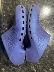 CALZURO Binhos Padova Blue Clogs Side Holes 34-35 US Size 4 Kids Made In Italy