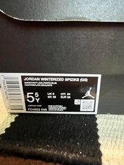 Jordan Winterized Spizike (gs) Size 5.5 Y Ghost / Hot Lava Blue