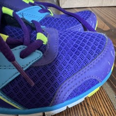 Reebok SmoothFlex Kids Athletic Sneakers Purple Blue Yellow US 2.5 EUR 33