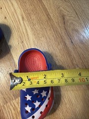 Crocs Classic Clogs American Flag Patriotic size C4 C-4 Toddler / Baby EUC