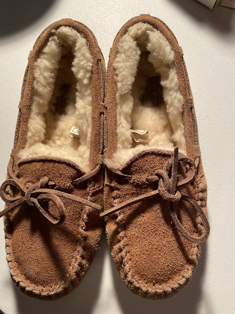Kids UGG Dakota Slipper 5296 Chestnut Suede Upper genuine Sheepskin lining