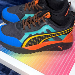 PUMA St Runner v3 Mesh Jr Unisex Kids 11C Colorblock Lace-Up Low Top