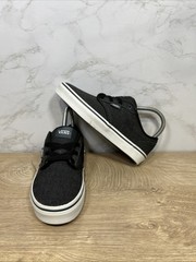 Vans Atwood Textile Herringbone Black Orion Youth Sneakers 500714 Sz 5.5 New