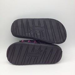 PUMA COOL CAT BOLD SLIDES SLIDE SANDALS BLACK TURQUOISE PINK KIDS SZ 11 (17 cm)