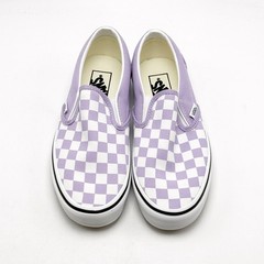 *NEW* Big Kids VANS Classic Slip-On Checkerboard Shoe PURPLE (VN000D35FSF) 👍
