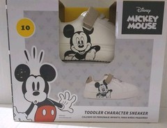 ALDI 2025 Disney Mickey Mouse Character White w/Silver Sneakers Toddler Size 10