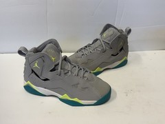 Nike Air Jordan True Flight Sneaker Size Gray Volt Turbo Green GS 342774-043