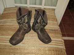 Ariat Youth Workhog Medium Wide Square Toe Brown Boots 10021452 Boys Size 13