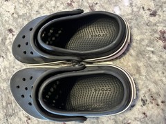 Crocs Kids Crocband Clogs Black White Child Size 12 Slip On Comfort Shoes Kid