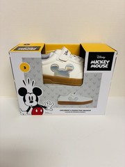 Disney Mickey Mouse Kids Sneakers Size 3 White Holographic – NIB