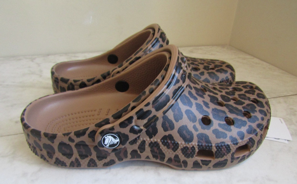 NIB Crocs Classic Animal Slingback Clog Shoes Juniors Size 6 EU 38-39