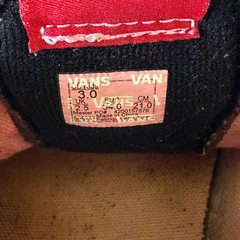 Vans Sk8-Mid V Red White Hook & Loop Youth Size 3 Sneakers Canvas Suede