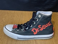 Converse Kids All Star Dr. Seuss Cat In The Hat Sneaker Shoes Size 3