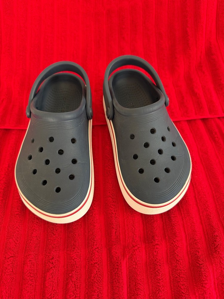 Crocs CROCBAND Clogs/Mule Blue Slip-On, Unisex Size J1