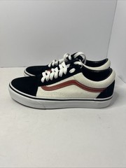Size 6.5y – Vans White And Black Low
