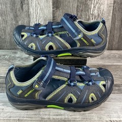 Merrell Hydro Hiker Kids Navy Blue Lime Green Water Sandals MC53375 Size 2M