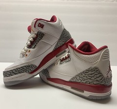 Nike Air Jordan Retro 3 Dunks Cardinal Red w/ Grey Elephant Overlays W7 Y6