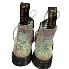 Dr. Martens 1460 Pascal Kids Boots Rainbow Iridescent Leather Size 7 US 6 UK