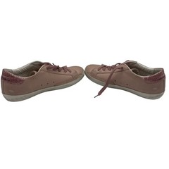 Golden Goose Glitter Superstar Suede Low Top Sneakers Shoes Pink Kids Girls 34 3