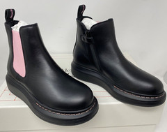 Alexander McQueen Designer Hybrid Chelsea Boots Shoes Kids Children Size 1 (32)