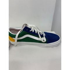 Vans Old Skool Colorblock Suede Canvas Sneaker Blue Green Yellow Men 4 Wom 5.5
