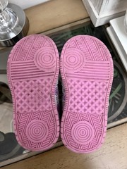 Disney Stitch Hook & Loop Athletic Sneakers Kids US 8 EU 25 White/Pink/Purple