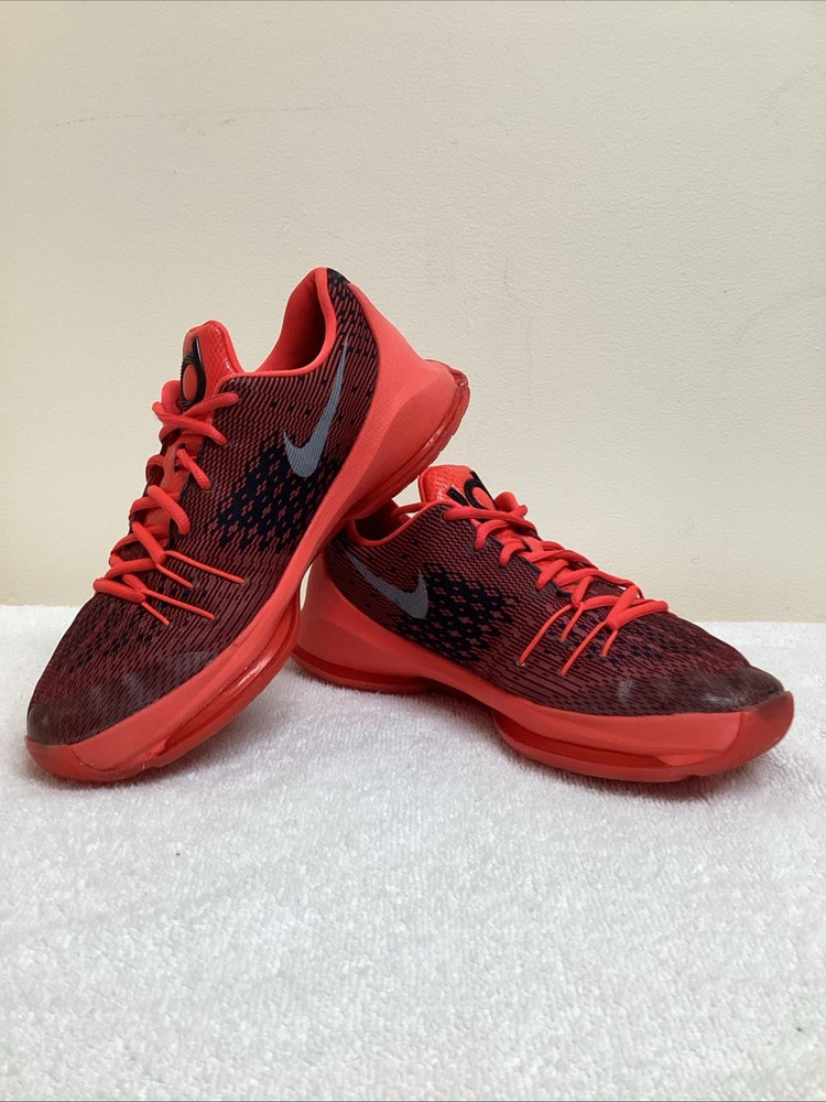 Size 7 Y- Nike KD Kevin Durant 8 Low Bright Crimson Basketball Shoes 768867-610