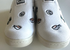 Big Kid 3 NEW Adidas Originals Stan Smith 360 C Sushi EF6665 White Slip On W/Box