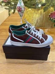 Gucci Brown Tennis 1977 Kids Sneakers Size 33