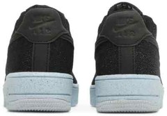 Nike Air Force 1 Crater Flyknit GS Black Chambray Blue DH3375-001 Youth Size 5Y