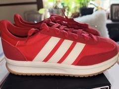 adidas Run 70s 2.0 J Red/White Low Top Lace Up Sneakers 5.5 JR8429