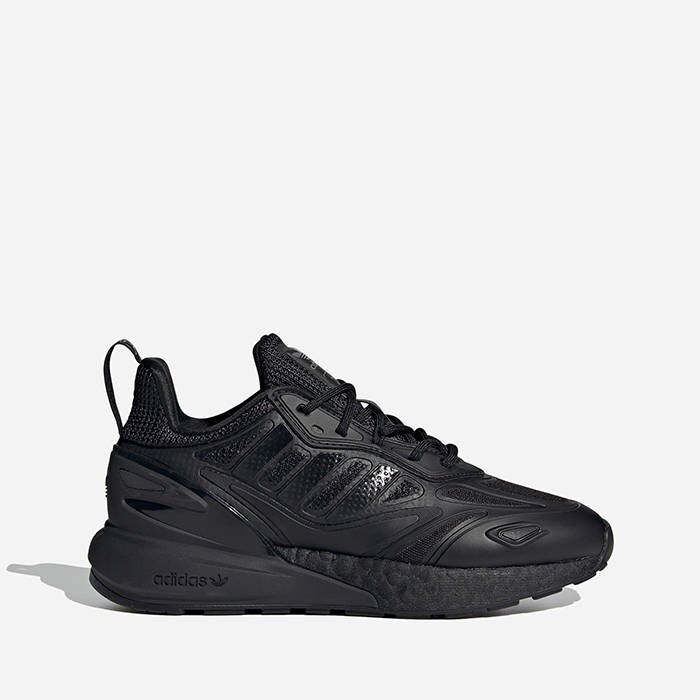 Adidas ZX 2K Boost 2.0 J Triple Black Kid’s Athletic Shoes GZ7475 SIZE 4