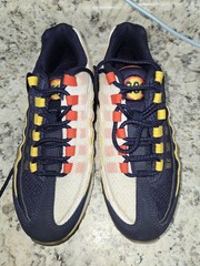Nike Air Max 95 „Houston Away“ sneakers blackened blue, yellow, red Size 6Y