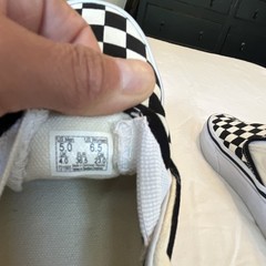 Vans Classic Slip-On Checkerboard Canvas Slip-On Low Top Kids US 6.5