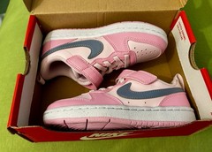 Authentic Nike Court Borough Low Recraft (PS) Rose Mousse/Pink Foam Size 11c New