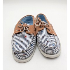 Sperry Authentic Original 2-Eye Boat Shoe Kids‘ Nautical Print Size US4M EU36