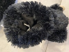 Lazy One Slippers Kids Medium M 13-3 Black Slip On Furry Bear Paw Halloween