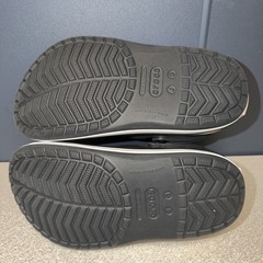 Crocs Crocband Clogs Junior Black Slip-On Round Toe Comfort J3