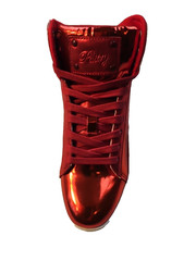 Love Pastry Dance Hip Hop Jazz „Pop Tart“ Red Glitter high-tops Sz. Women’s 8