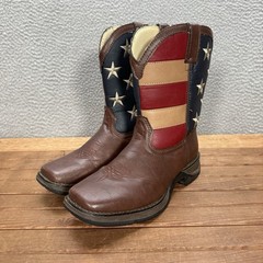 Durango Boots Kids 5M Multicolor Lil Rebel Patriotic 8″ Western Cowboy Boot