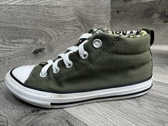 Converse Chuck Taylor All Star Mid Canvas Sneakers shoes Green Snake Kid Youth 3