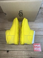 NEW SZ 4: UGG Classic Ultra Mini Yellow Wool Round Toe Pull On Boots: 1130750K
