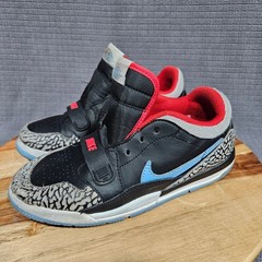 Jordan Legacy 312 Low Sneakers Unisex Kids Black Red Elephant Print 3Y