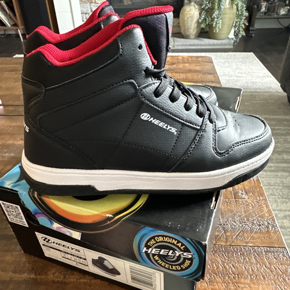 Heelys HE101458H Skate Shoes Size Youth 5 Black/Red/White