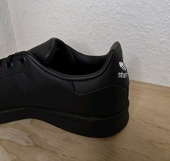 Adidas STAN SMITH J Black/Black White Kids Shoes FX7523