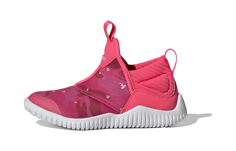 Adidas Rapidazen C Cushioning Low top Kids Running Shoes Pink White EE9325